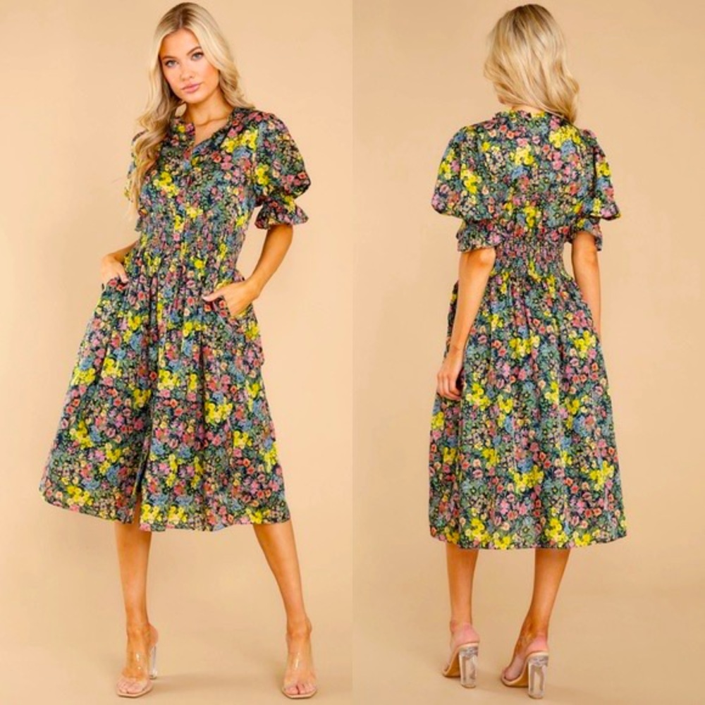 LoveShackFancy Christabel Midi Dress Size XL
